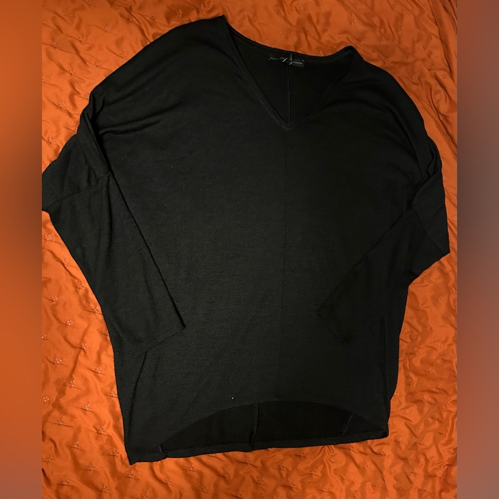 White House Black Market Black V-neck sweater